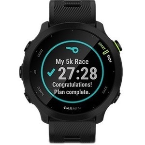 Garmin Forerunner 55 Smartwatch - 42 mm Case Height - 42 mm Case Width - Nero Colore della struttura - Silicone Band Mater