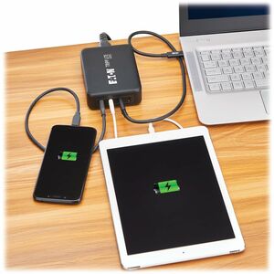 Tripp Lite series U280-004-240C4 240W Charging Station - 240 W - North America - 3 ft Cable - 120 V AC, 230 V AC Input - 5
