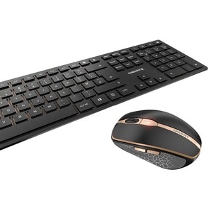CHERRY DW 9100 Robust Tastatur & Maus - QWERTY - Englisch (GB) - Tastatur, Kabellos, Bluetooth, 4.0 2,40 GHz USB, Schere, 