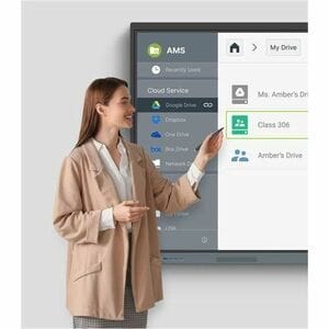 BenQ Board Essential RE7504 1905 mm 4K UHD LCD Collaboration Display - ARM Cortex A73 + A53 - 8 GB - Infrared (IrDA) - Tou