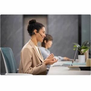 Shokz OpenComm2 UC Wireless Behind-the-neck, Earbud, Over-the-ear, Open-ear Stereo Earset - Black - Binaural - Open - 3000