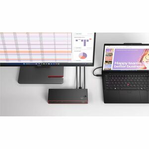 Lenovo SmartDock 5500 11 Port(s) USB4 Docking Station for Monitor, Notebook, Mobile Workstation - Charging Capability - 13