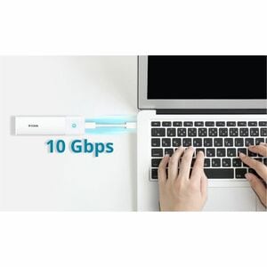 D-Link DSP-111 Drive Enclosure M.2 - USB 3.2 (Gen 2) Type C Host Interface Portable - 1 x SSD Supported - 4 TB Total SSD C
