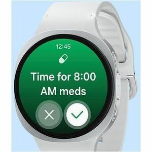 Samsung Galaxy Watch8 SM-L335F Smart Watch - 46 mm Case Height - 43.70 mm Case Width - Silver Body Color - Silver Case Col