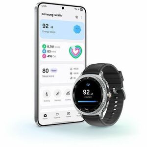 Samsung Galaxy Watch8 Classic SM-L500 Smart Watch - Rounded Square Case Shape - Black Body Color - Stainless Steel Body Ma
