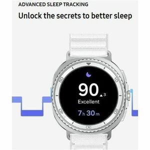 Samsung Galaxy Watch8 Classic SM-L505F Smart Watch - Rounded Square Case Shape - White Body Color - Stainless Steel Body M