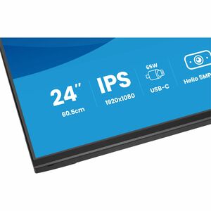 iiyama ProLite XB2497HSNH-B1 24" Class Webcam Full HD LED Monitor - 16:9 - Matte Black - 60.5 cm (23.8") Viewable - In-pla