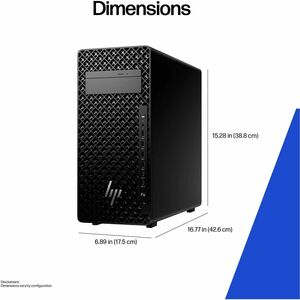 HP Z2 G1i Workstation - Intel Core Ultra 7 265K - vPro Technology - 64 GB - 1 TB SSD - Tower - Black - Intel W880 Chip - W
