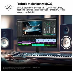 LG UltraFine 32U701SB-B 32" (81.3 cm) Class 4K UHD Smart LCD Monitor - 32" (81.3 cm) Viewable - 3840 x 2160 - Speakers - T