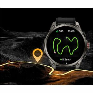 Carneo GTR eXpedition Smart Watch - 11 mm Case Thickness - Titanium Grey Body Color - Glass, Metal Body Material - Silicon
