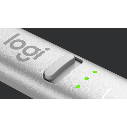 Logitech Crayon Stylus - Capacitive Touchscreen Type Supported - Active - Replaceable Stylus Tip - Aluminium, Polycarbonat