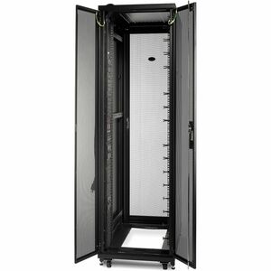 APC NetShelter SV, Server Rack Enclosure, 42U, 600W x 1060 D mm, with Sides, Black, Single Rack Unassembled - 42U Rack Hei