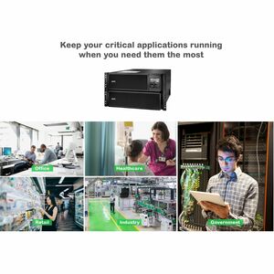 APC Smart-UPS On-Line, 8kVA/8kW, Rackmount 6U, 208V, 4x L6-20R+2x L6-30R NEMA outlets, Network Card+SmartSlot, Extended ru