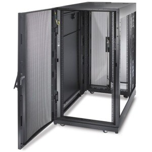 APC by Schneider Electric NetShelter SX 24U Floor Standing Enclosed Cabinet Rack Cabinet for Server, Storage - 482.60 mm R