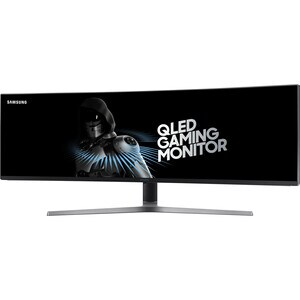 Samsung C49HG90DMU Curved Screen LCD Monitor - 32:9 - Matte Black - 124.2 cm (48.9") Viewable - Quantum Dot LED Backlight 