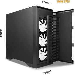 Boîtier d'ordinateur Antec Silent Guardian P101 Silent - Tour Moyenne - SPCC, Plastique - 11 xBaie(s) - 4 x Ventilateur(s)