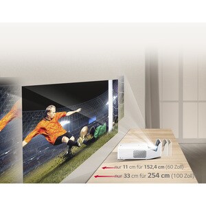 LG CineBeam HF65LA Ultra Short Throw DLP Projector - 16:9 - 1920 x 1080 - Front - 1080p - 30000 Hour Normal Mode - Full HD