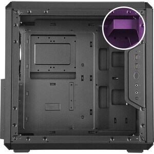 Cooler Master MasterBox Q500L Computer Case - Mid-tower - Black - Steel, Plastic, Acrylic - 2 x Bay - 1 x 4.72" x Fan(s) I