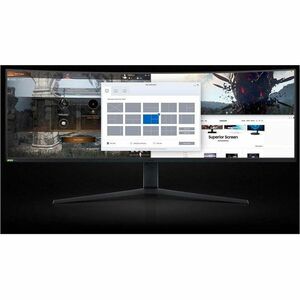 Samsung Odyssey G9 C49G95TSSL 49" Class Dual Quad HD (DQHD) Curved Screen Gaming LED Monitor - 32:9 - Black - 124.5 cm (49
