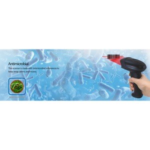 Adesso NuScan NuScan 2500CU Healthcare, Library, Retail, Warehouse Handheld Barcode Scanner - Cable Connectivity - USB Cab
