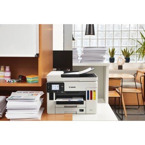 Canon MAXIFY GX7050 Kabellos - Tintenstrahl-Multifunktionsdrucker - Farbe - Mehrfärbig - Kopierer/Fax/Drucker/Scanner - 60