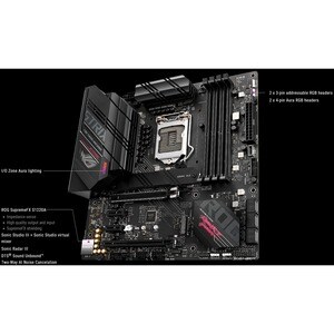 Asus ROG Strix B560-G GAMING WIFI Desktop Motherboard - Intel B560 Chipset - Socket LGA-1200 - Intel Optane Memory Ready -
