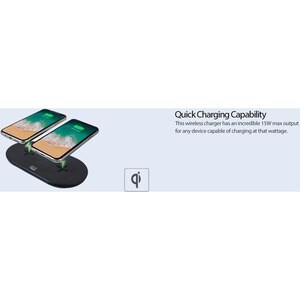 Adesso AUH-1040 Induction Charger - 12 V DC Input - Overcharge Protection