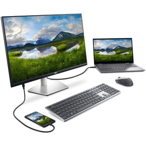 Dell S2722DC 27" Class WQHD LCD Monitor - 16:9 - Black, Grey - 68.6 cm (27") Viewable - In-plane Switching (IPS) Technolog