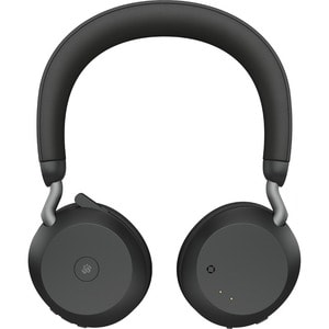 Jabra Evolve2 75 Wireless On-ear Stereo Headset - Black - Binaural - USB-C - Ear-cup - 3000 cm - Bluetooth - 20 Hz to 20 k