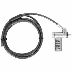 Targus DEFCON Ultimate Universal Serialized Combination Lock - 6.50 ft Cable - Resettable - 4-digit - Patented T-bar/Combi