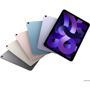 Apple iPad Air (5th Generation) A2588 Tablet - 10.9" - Apple M1 - 8 GB - 64 GB Storage - iPadOS 15 - Starlight - M1 Octa-c