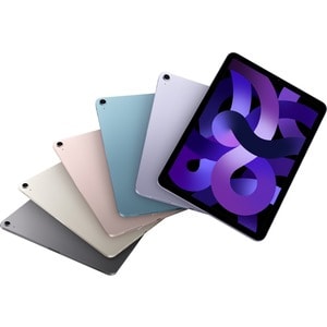 Apple iPad Air (5th Generation) A2588 Tablet - 10.9" - Octa-core) - 8 GB RAM - 256 GB Storage - iPadOS 15 - Starlight - Ap
