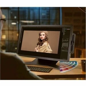 Wacom Cintiq Pro DTH271 Grafiktablett - 68,6 cm (27 Zoll) LCD - 5080 lpi 4K - Touchscreen - Multi-Touch-Bildschirm - Kabel