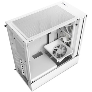 NZXT H5 Flow Computer Case - ATX Motherboard Supported - Mid-tower - Galvanized Cold Rolled Steel (SGCC), Tempered Glass -