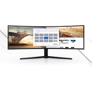 Monitor LCD Samsung Odyssey Neo G9 S49AG950NP 1244,6 mm (49") Class Dual Quad HD (DQHD) Schermo curvo - 32:9 - Nero, Bianc