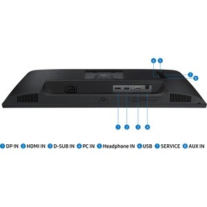 Samsung S24A400VEU 24" Class Webcam Full HD Gaming LCD Monitor - 16:9 - Black - 61 cm (24") Viewable - In-plane Switching 
