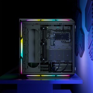 Corsair iCUE 5000T Carcasa para computdora - ATX Placa base admitida - Media Torre - Vidrio templado, Acero - Negro - 6 x 