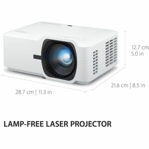 ViewSonic LS740HD DLP Projector - 16:9 - Wall Mountable, Ceiling Mountable, Floor Mountable - White - 1920 x 1080 - Front,