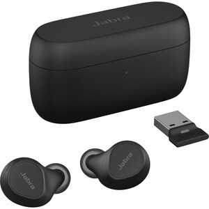 Auricular Jabra Evolve2 True Wireless Auricular Estéreo - Negro - Binaural - Intrauditivo - 2000cm - Bluetooth - 20Hz a 20