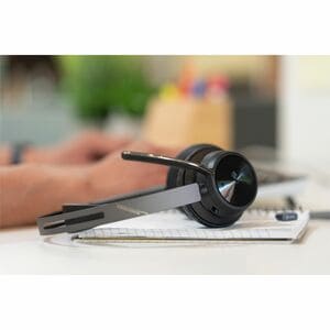 Poly Voyager Focus 2 Wired/Wireless On-ear, Over-the-head Stereo Headset - Black - Siri, Google Assistant - Binaural - Sup