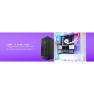 NZXT H7 Flow CM-H72FW-R1 Computer Case - ATX Motherboard Supported - Mid-tower - Galvanized Cold Rolled Steel (SGCC), Temp