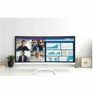 EIZO FlexScan EV3450XC-WT 34 Zoll Klasse Webcam UW-QHD Gekrümmter Bildschirm LED-Monitor - 21:9 Format - Weiß - 86,6 cm (3