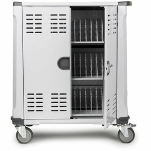 Rocstor Volt C42 PRE-WIRED - 42 Device Intelligent Power Charging Cart - 3 Drawer - 4 Casters - 5" Caster Size - Steel - 3