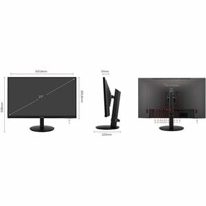 ViewSonic VG2709U-2K 27 Zoll Class LED-Monitor - 68,6 cm (27 Zoll) Viewable - LED Hintergrund-beleuchtung - 350 cd/m² - 5 
