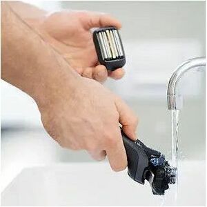 Panasonic ES-LV6U Shaver - Black - 5 x Stainless Steel Blades - 0.83 Hour Maximum Battery Run Time - 1 Hour Maximum Batter