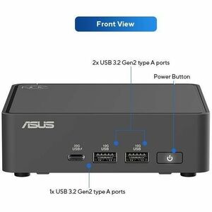 Asus NUC 15 Pro NUC15CRKU7 Barebone System - Mini PC - Intel Core Ultra 7 - Intel Chip - 96 GB DDR5 SDRAM DDR5-6400/PC5-51