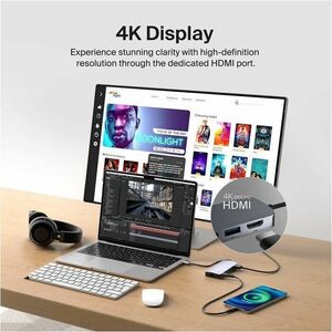 Belkin Connect USB-C 6-in-1 Multiport Hub - for Notebook, Desktop PC, Tablet PC, Smartphone, Monitor - Memory Card Reader 
