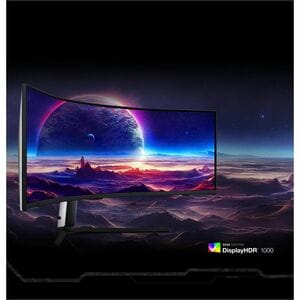 Samsung Odyssey Neo G9 S57CG950NW 57" (144.8 cm) Class Curved Screen Gaming Mini LED Monitor - 32:9 - Black, White - 57" (