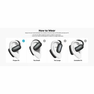 soundcore Aerofit 2 True Wireless Earbud, Over-the-ear Earset - Black - Open - Bluetooth