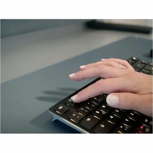 CHERRY MXU-270 Keyboard - Compact - Wired/Wireless Connectivity - USB 2.0 Type A Interface - RGB LED - English (US) - Blac